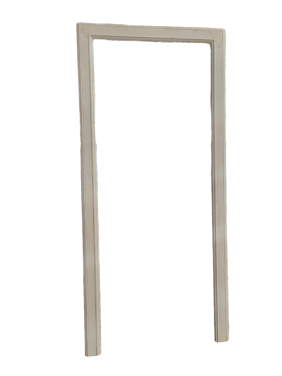 Simple Cream Painted Door Casing – Rectangular Wood Surround