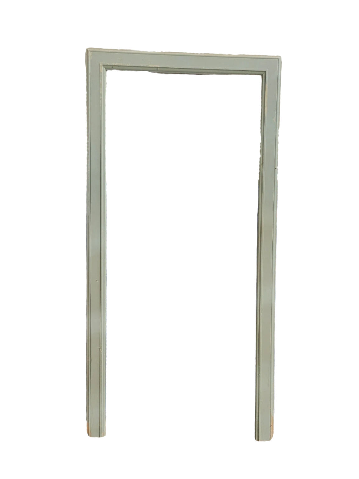 Mint Green Painted Door Frame with Raised Edge Moulding