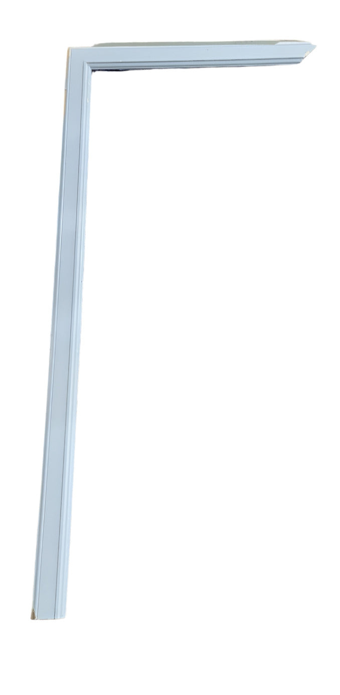 Partial Blue-Grey Door Frame with Beaded Edge Moulding (AS IS-Incomplete)