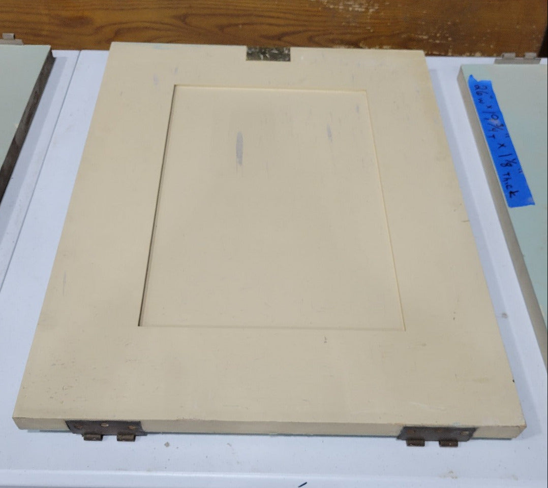 Set of 4 Mint Green Cabinet Doors – Raised Panel Design from Historic Home