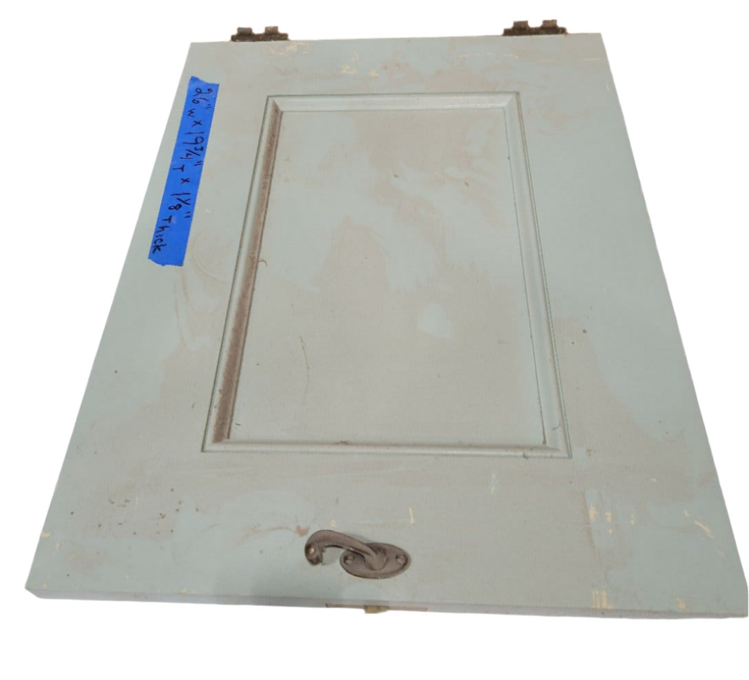 Set of 4 Mint Green Cabinet Doors – Raised Panel Design from Historic Home