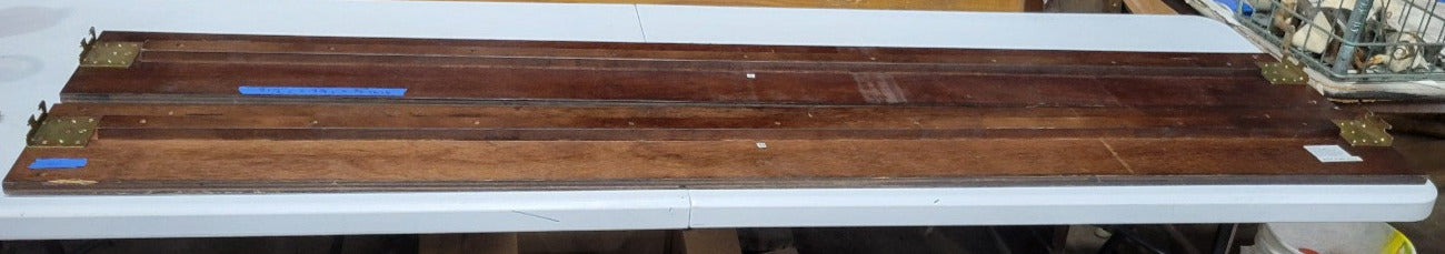 Rustic Arched Wood Headboard with Slats and Hardware – Full/Queen Size