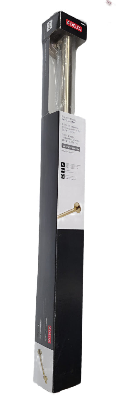 Delta 36" Contemporary Grab Bar – Champagne Bronze Finish