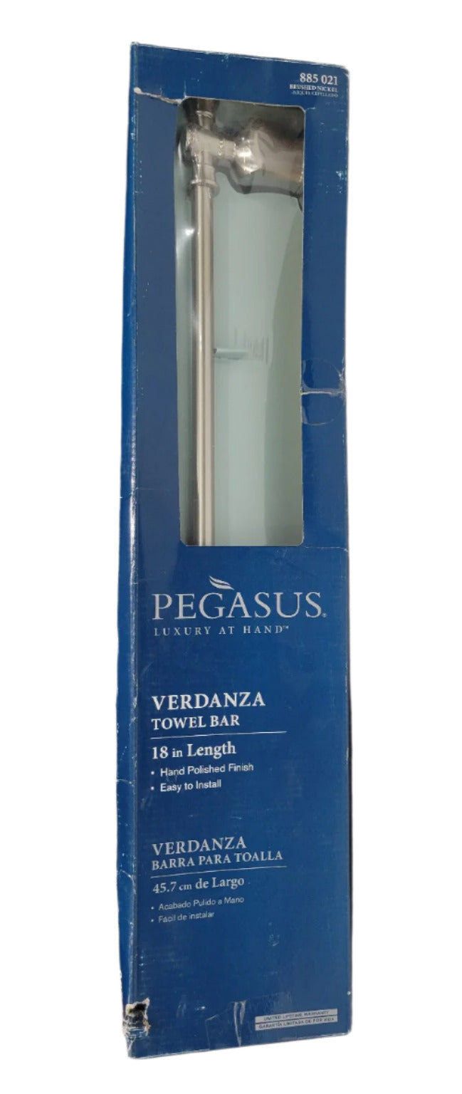 Pegasus Verdanza 18" Towel Bar – Brushed Nickel