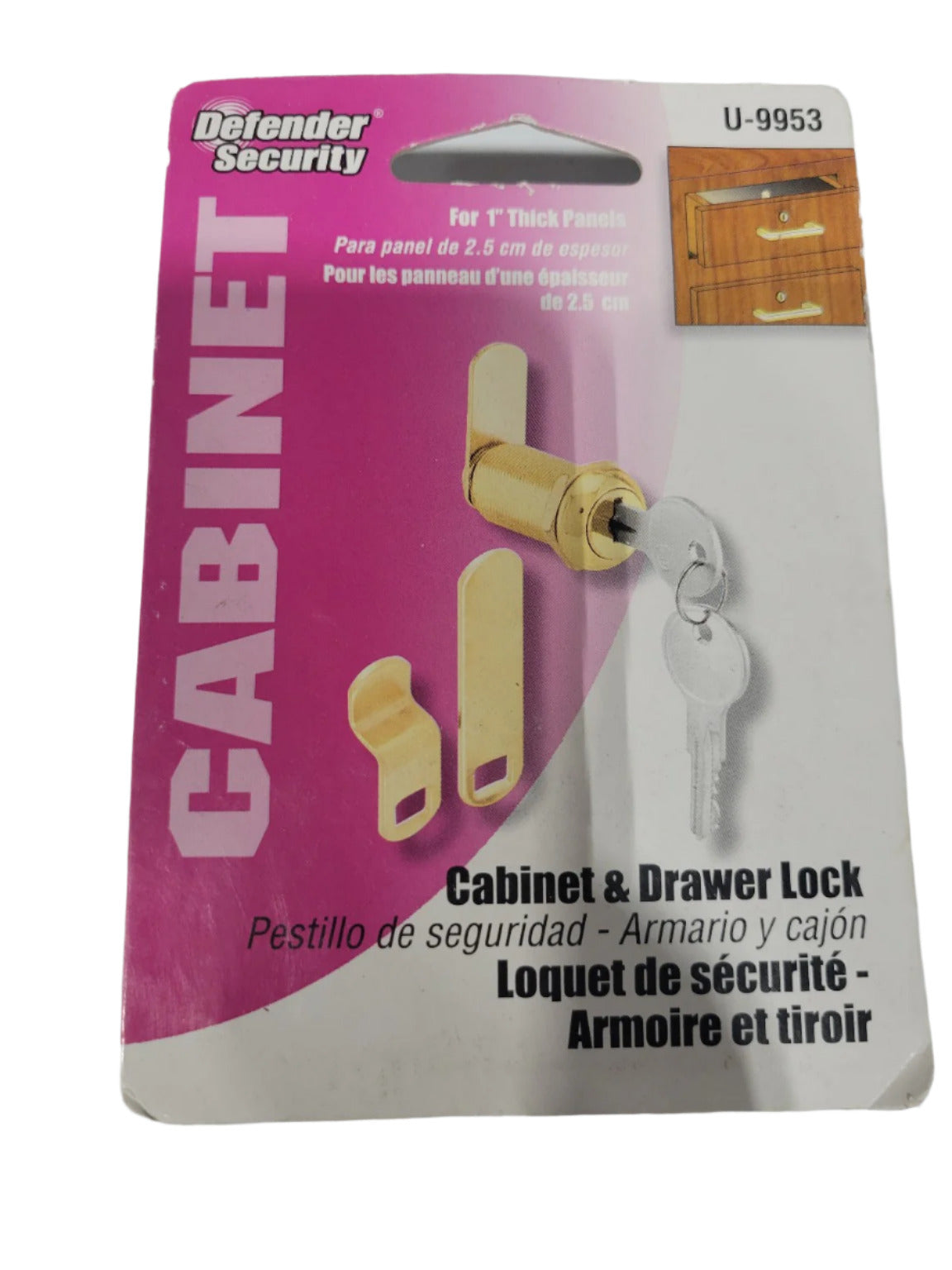 Defender Security Cabinet & Drawer Lock – Model U-9953