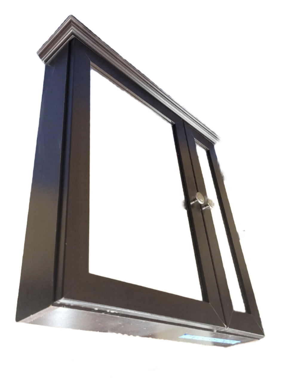 Contemporary Espresso Double-Door Mirrored Medicine Cabinet