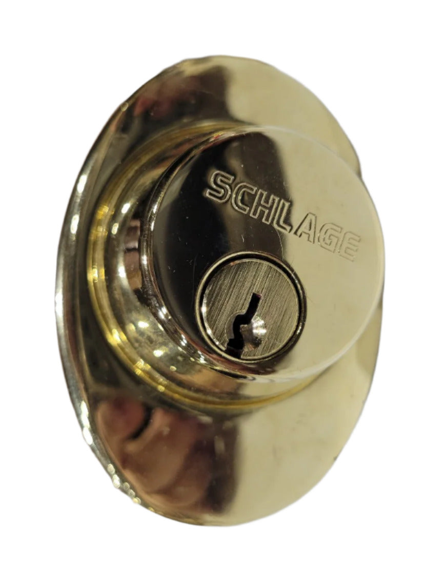 Schlage Brass Door Handle & Deadbolt Sets – Front Entry Combo (2 Sets)