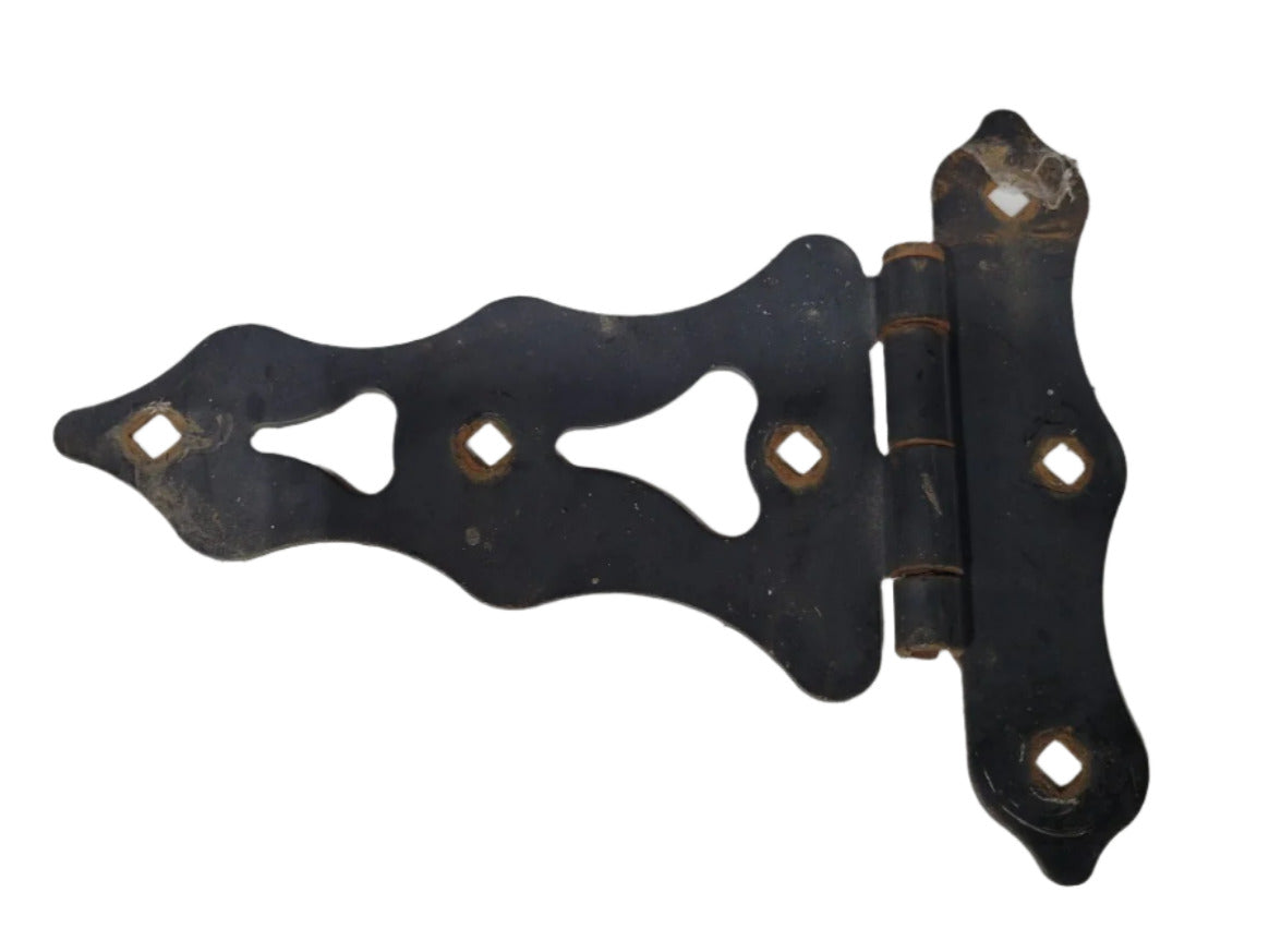 Decorative Black Iron Gate Hinges and Latches – Set of 10 Pieces