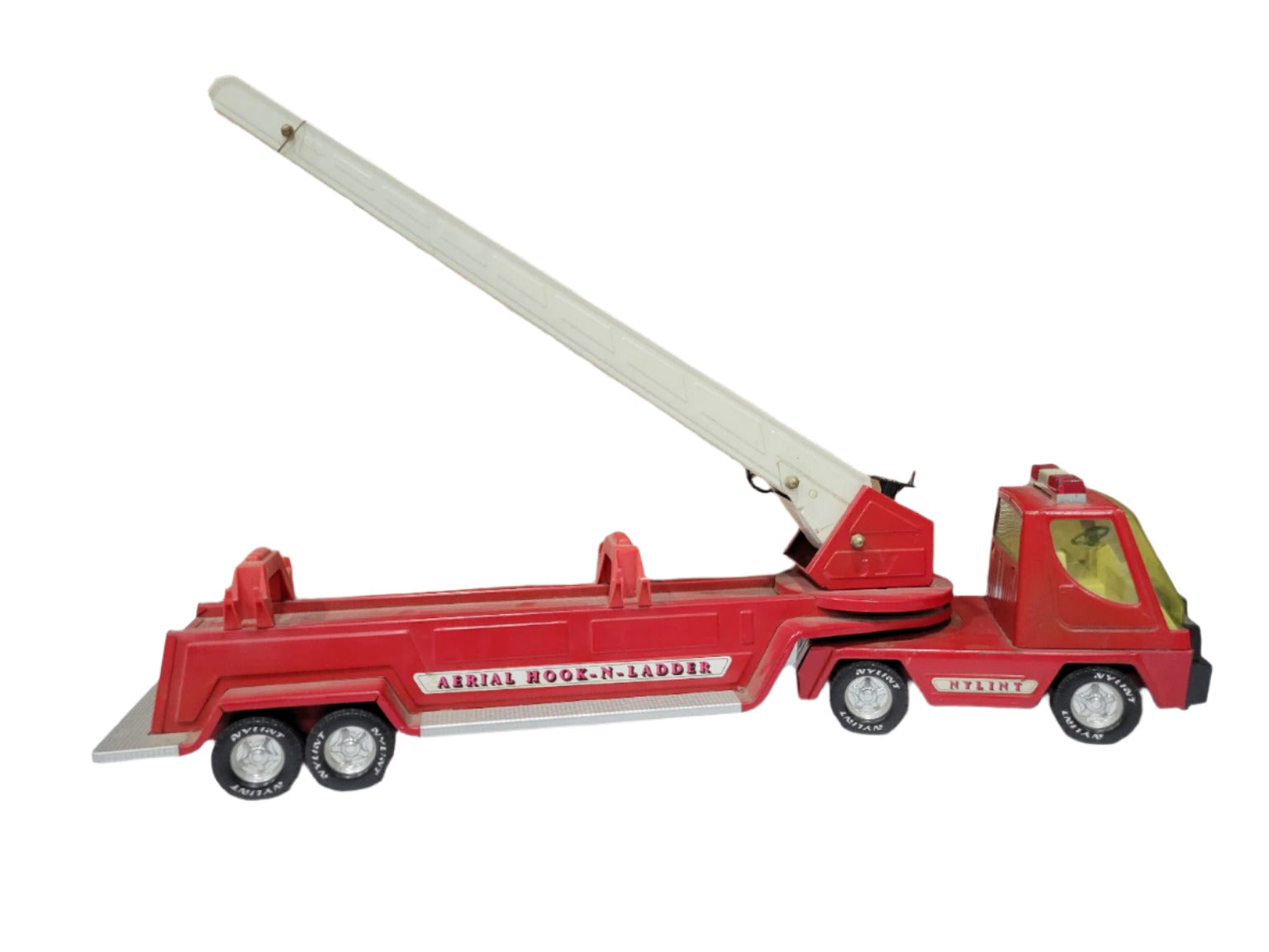 Vintage Nylint Aerial Hook-N-Ladder Fire Truck – Metal Toy