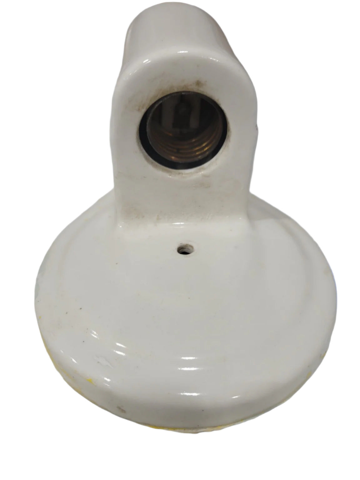 Vintage Porcelain Wall Sconce Base – Pull Chain Fixture with Outlet