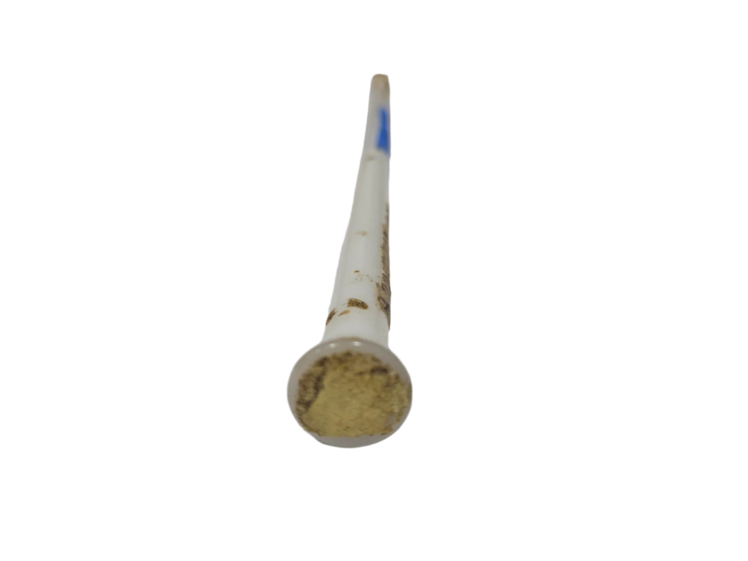 Vintage White Ceramic Rod – 11 ⅞" L x ⅜" D