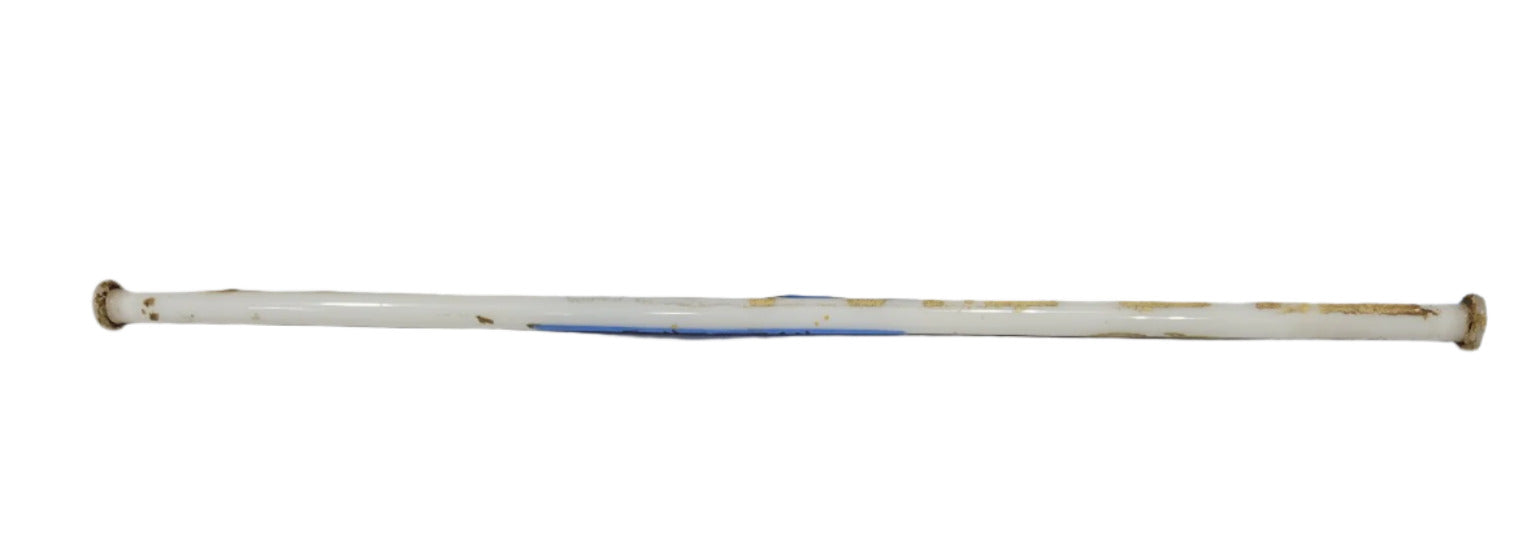 Vintage White Ceramic Rod – 11 ⅞" L x ⅜" D