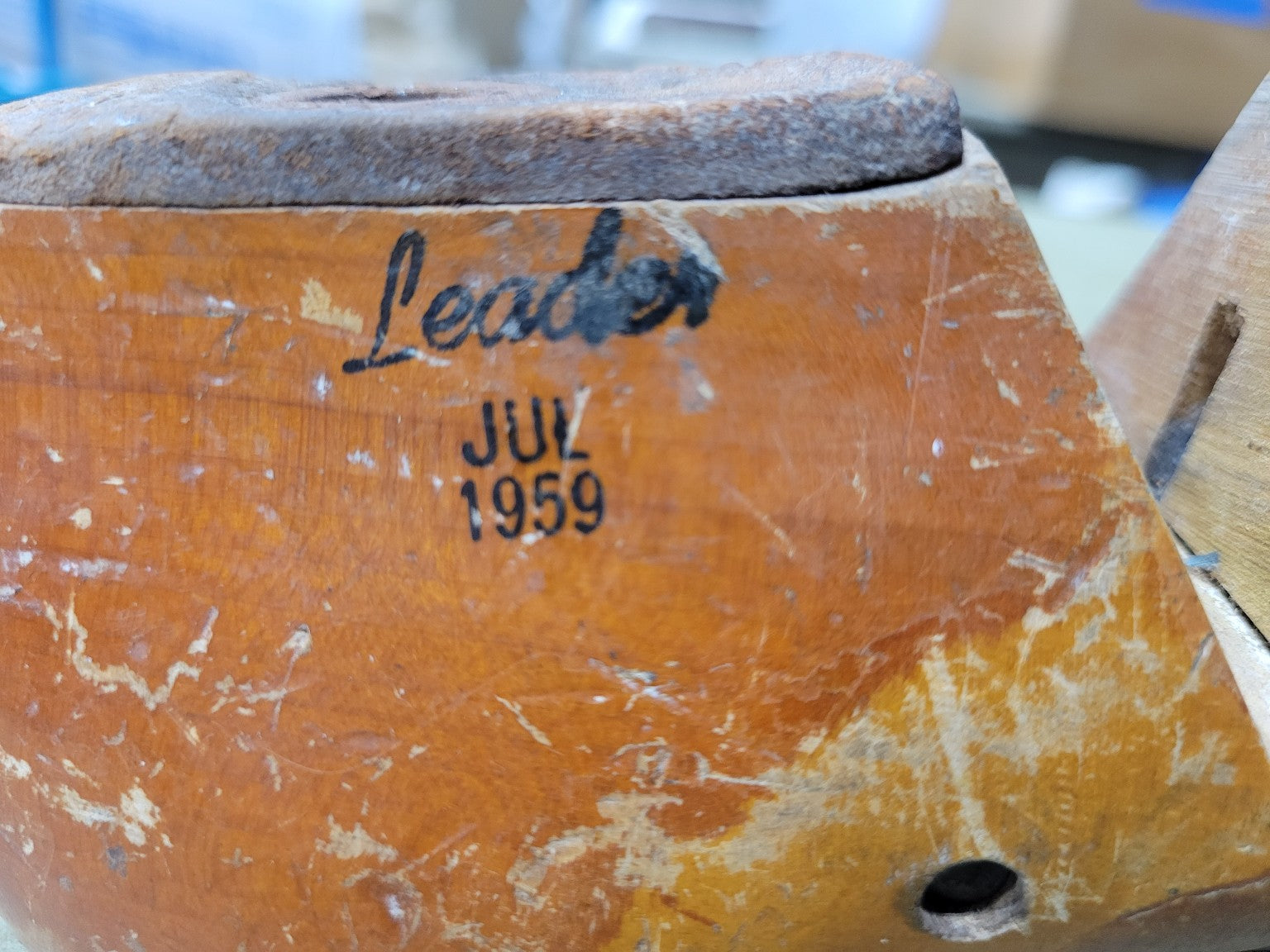 1959 Wooden Shoe Lasts – Size 8E – Leader Brand