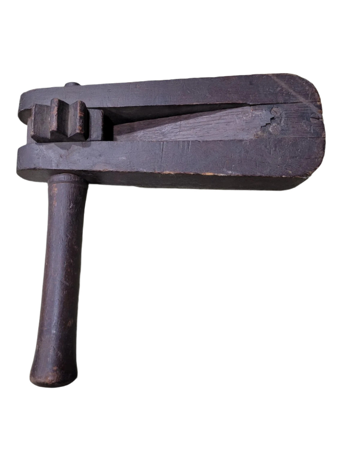 Antique Wooden Noisemaker – 10"