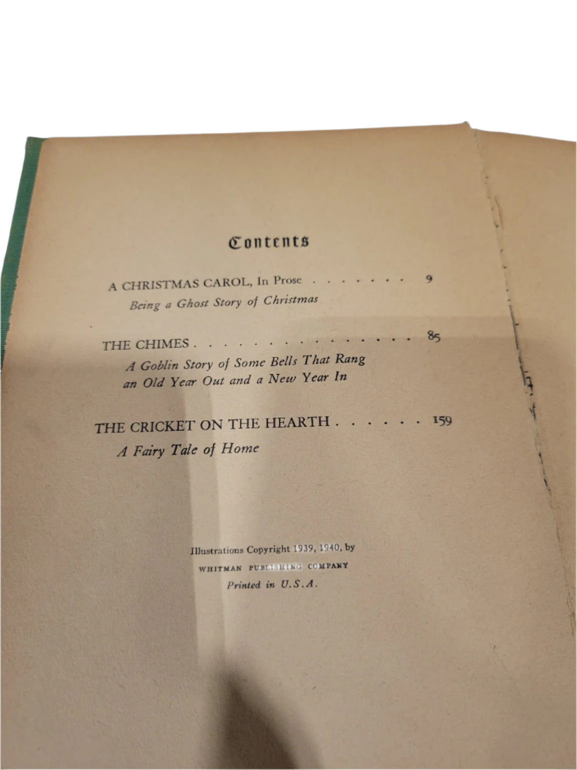 1940 “Christmas Stories” by Charles Dickens – Whitman Publishing
