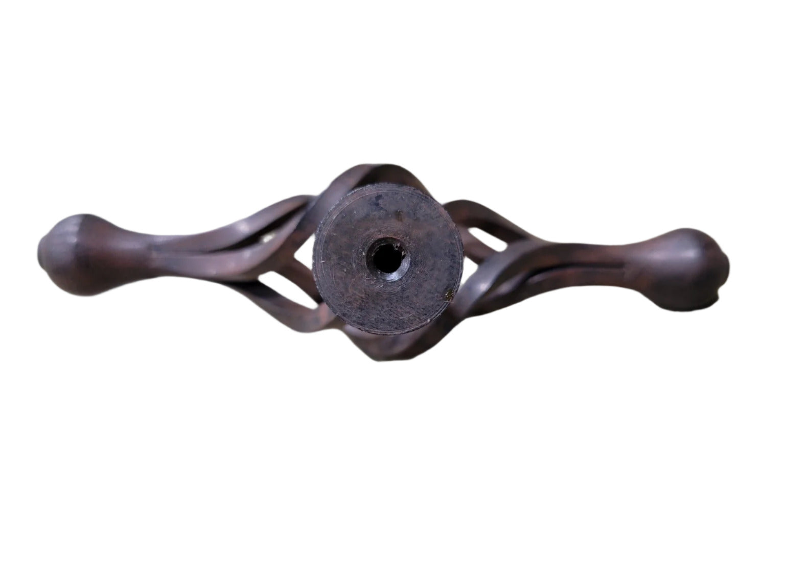 Vintage Twisted Metal Cabinet Pull – Rustic Bronze Finish
