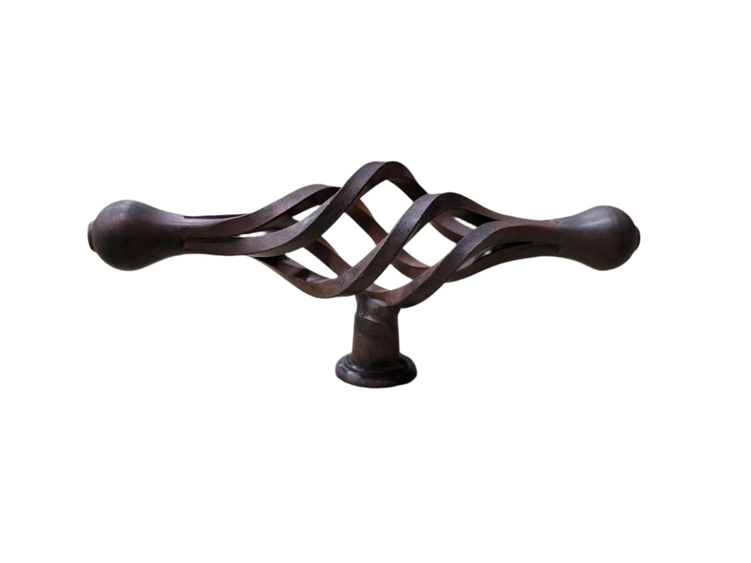 Vintage Twisted Metal Cabinet Pull – Rustic Bronze Finish