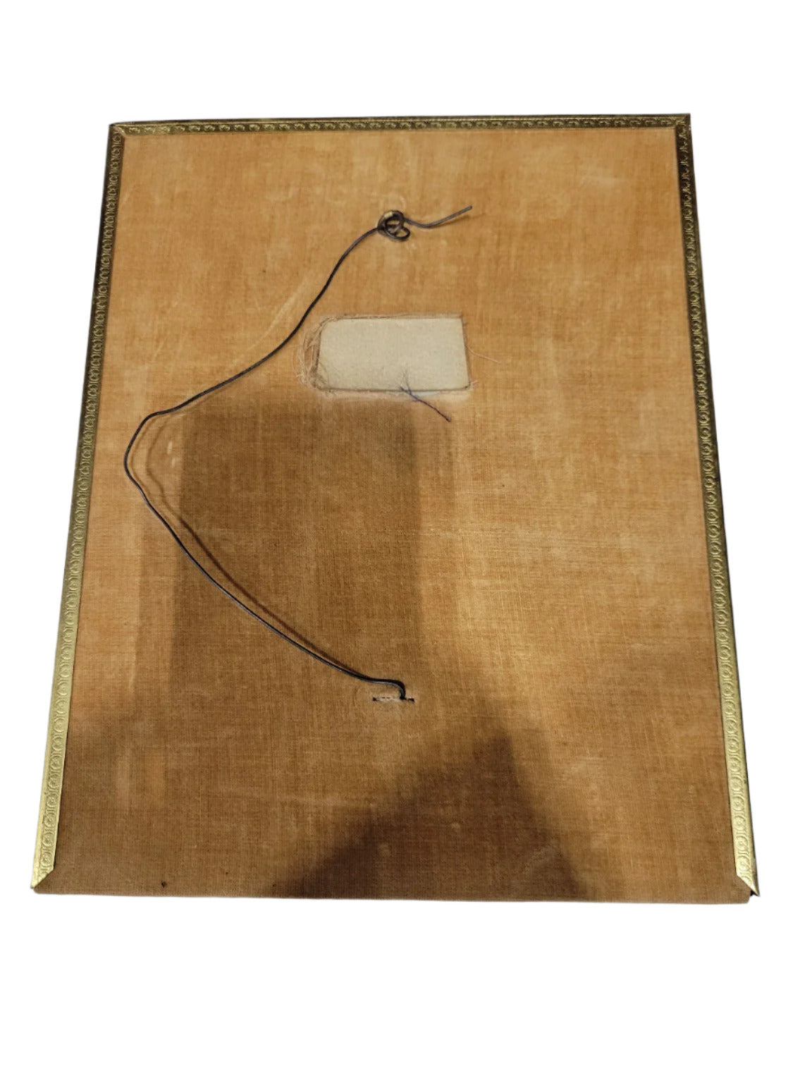 Vintage Brass-Tone Ornate Metal Picture Frame – 8" x 10" Velvet Backing