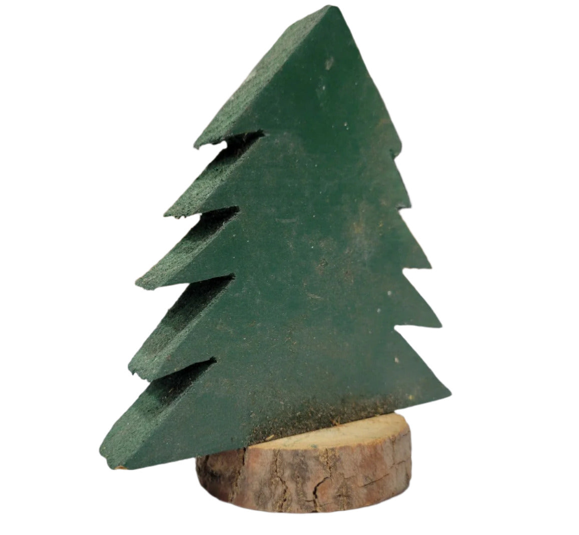 Handmade Wooden Pine Tree Decor – 4½" Tall