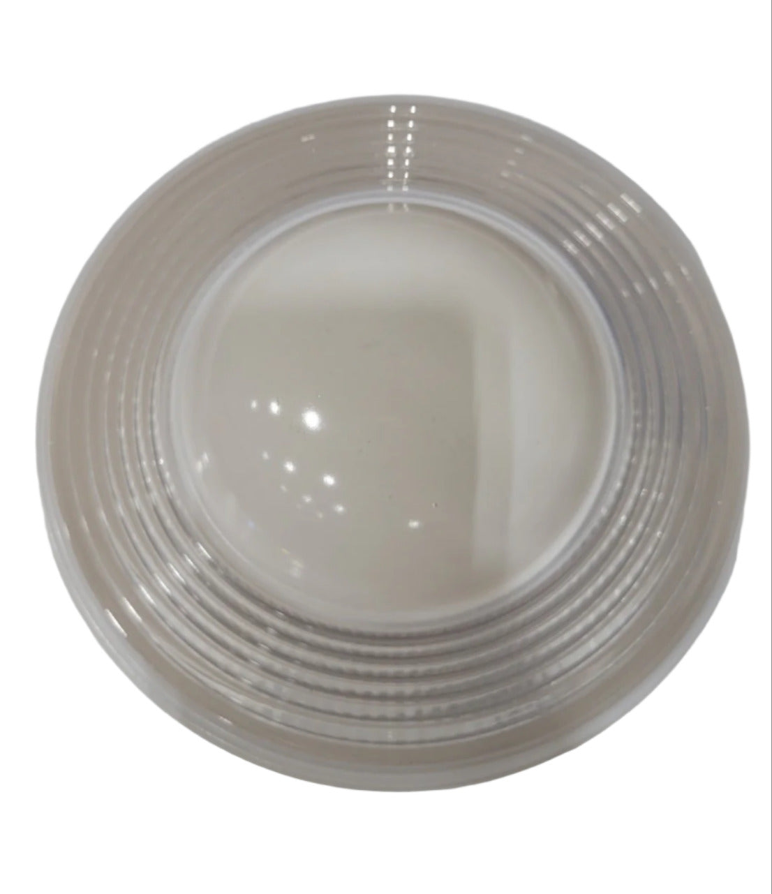 Art Deco Ribbed Glass Ceiling Light Shade – 11" x 8"