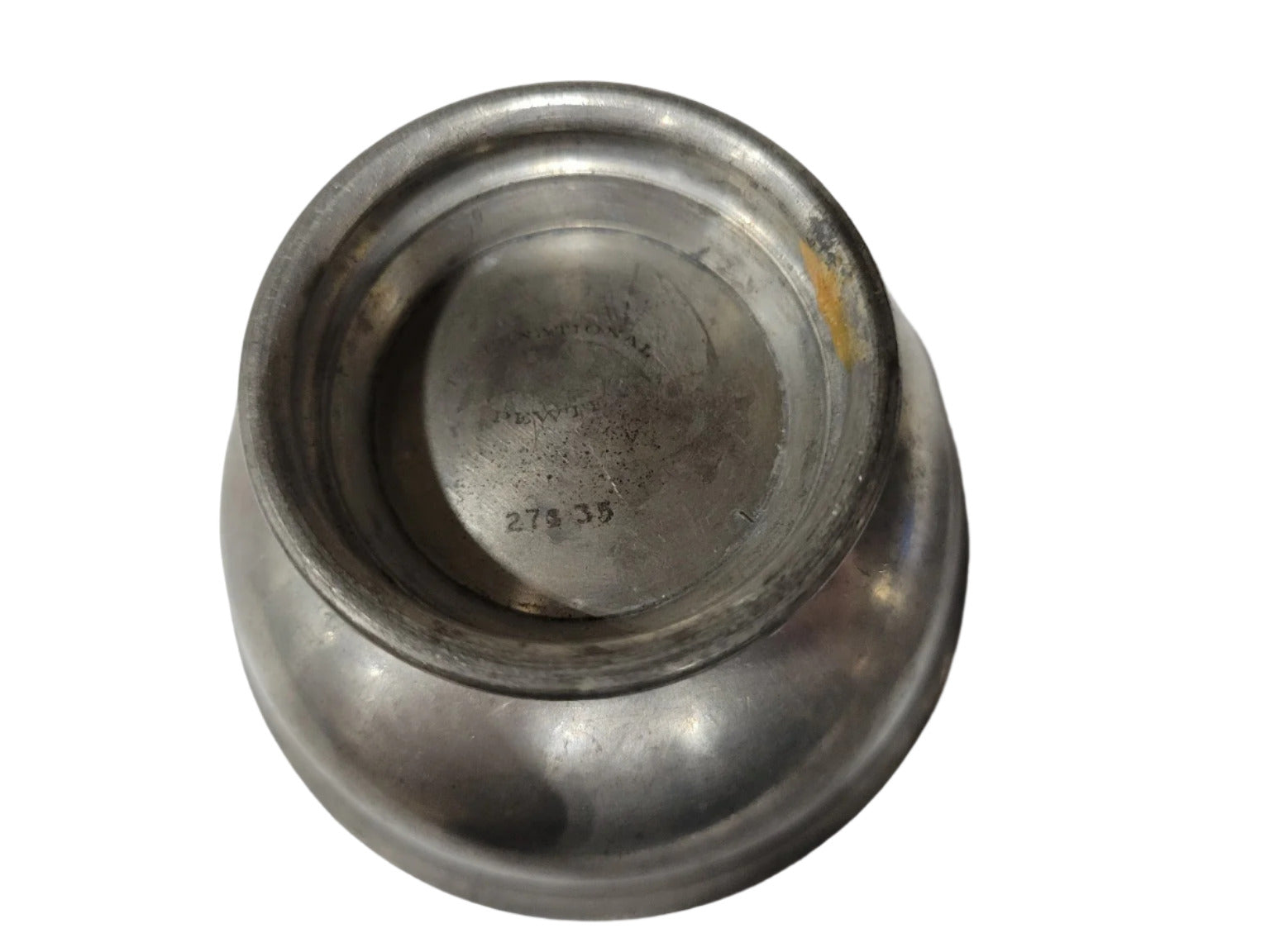 Vintage International Pewter Footed Bowl – 4" Diameter
