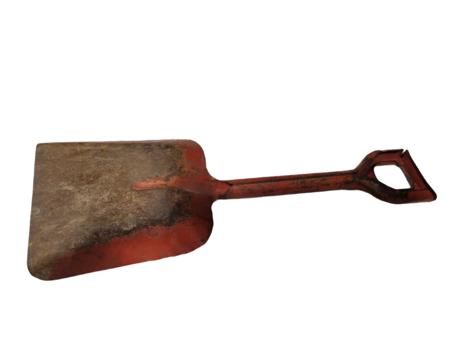 Vintage Red Painted Metal Toy Coal Shovel – 11 ¾"