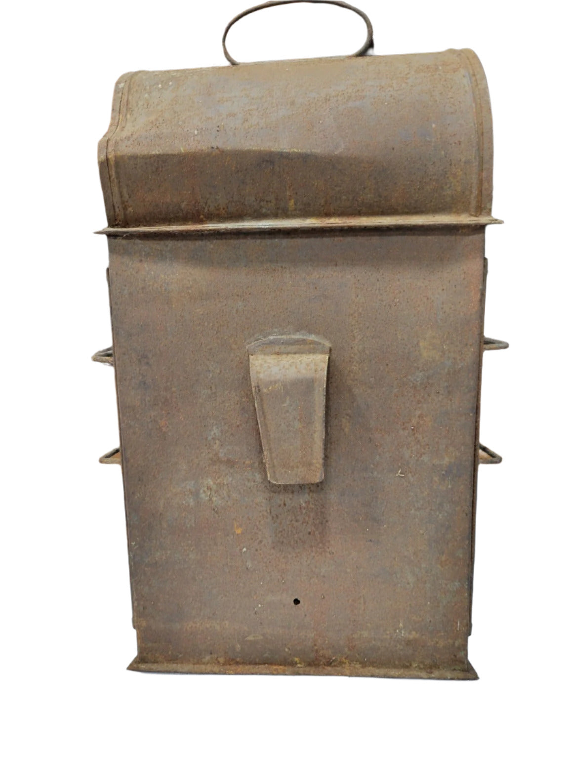 Antique Tin Wall Lantern with Punched Decoration – Restoration Piece AS IS
