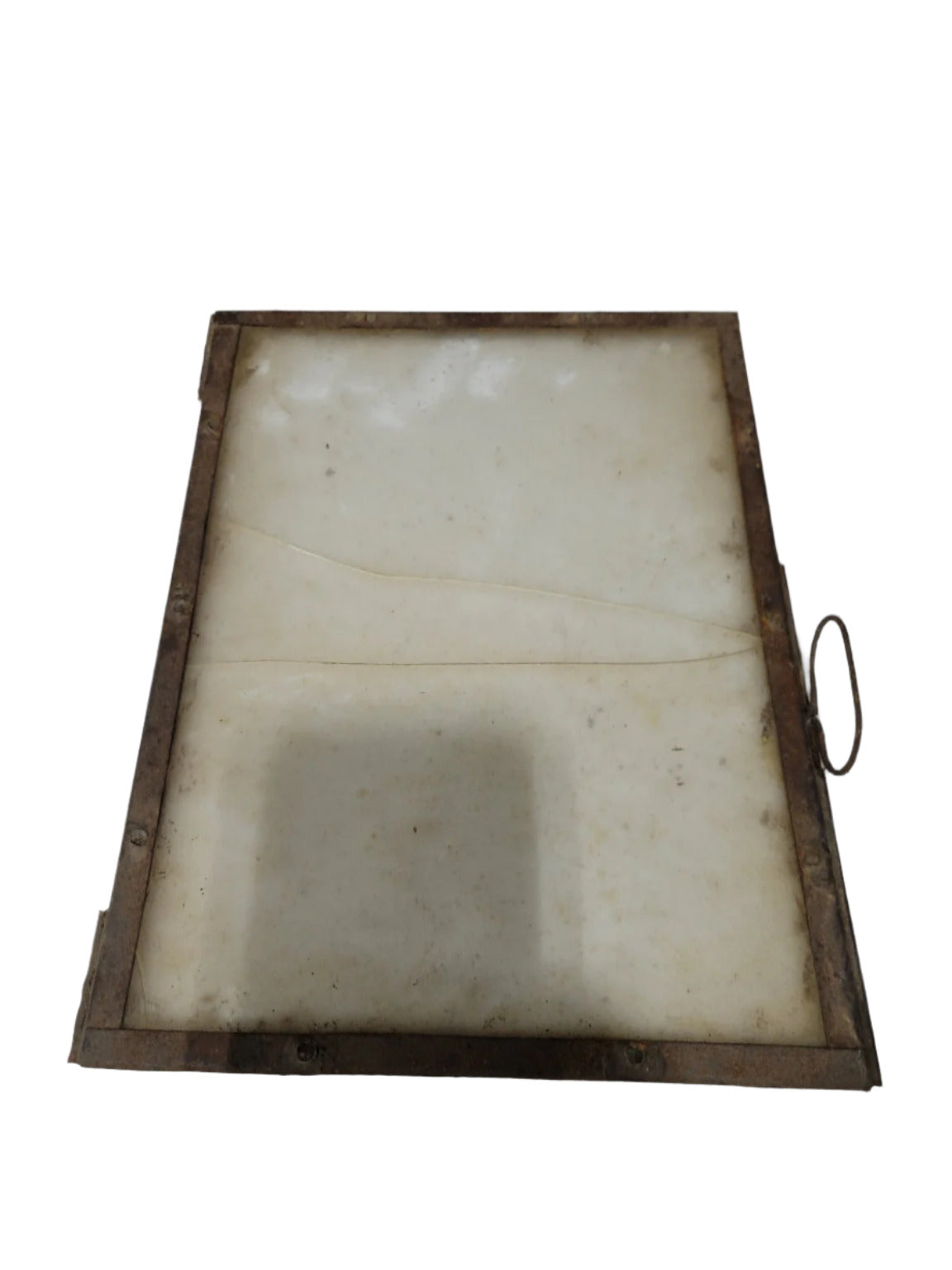 Antique Tin Wall Lantern with Punched Decoration – Restoration Piece AS IS
