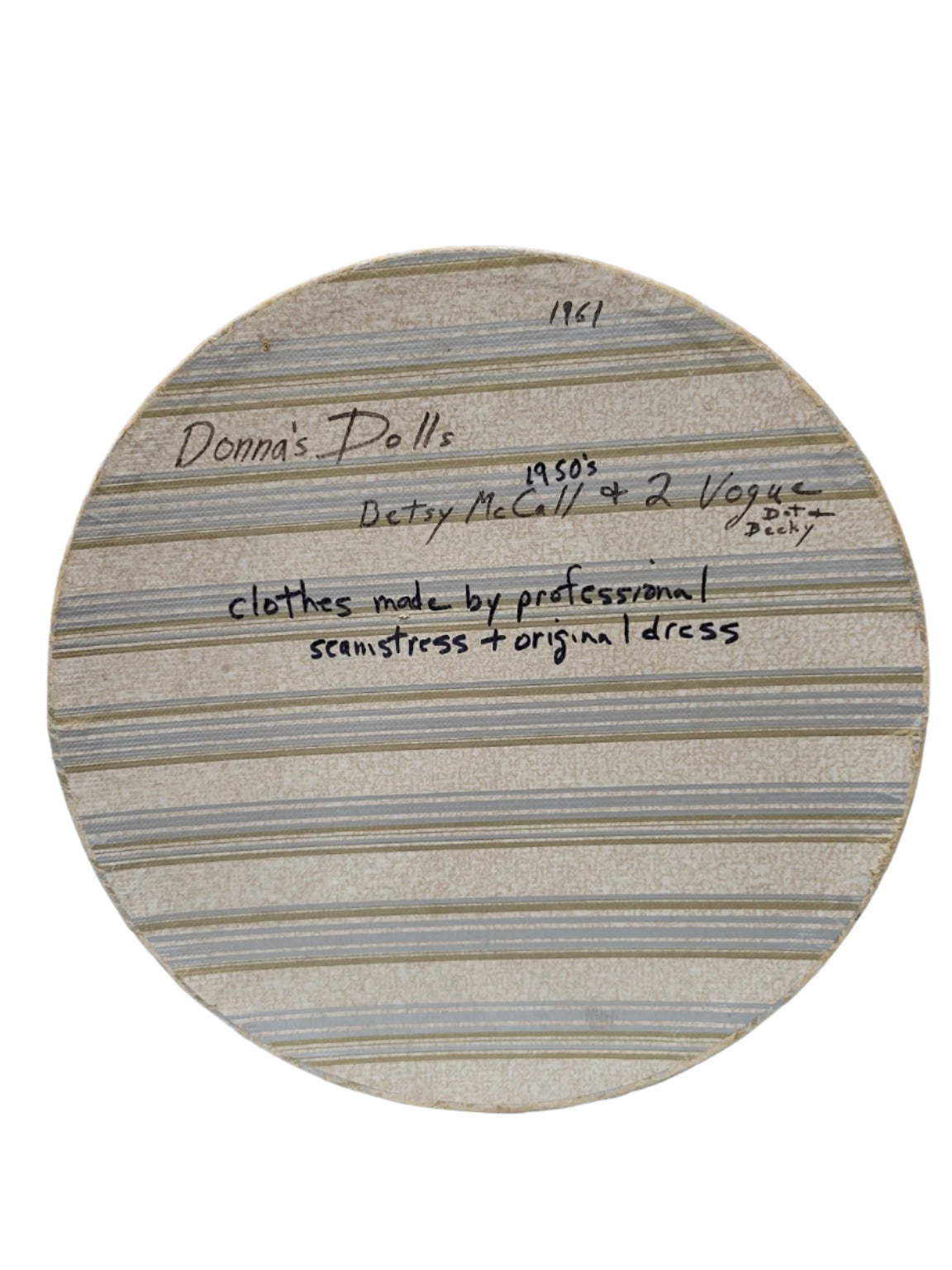 1950s Betsy McCall & Vogue Dolls with Hand-Sewn Outfits – Set of 3 in Original Hatbox