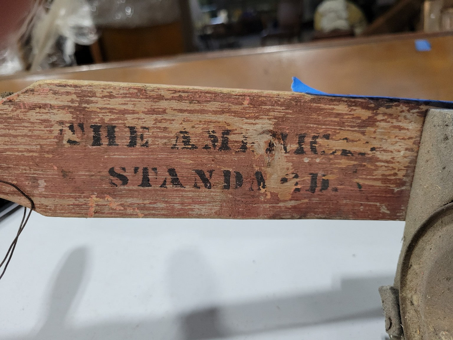 Antique “The American Standard” Cast Iron & Wood Squirrel Trap – Pat. 1898