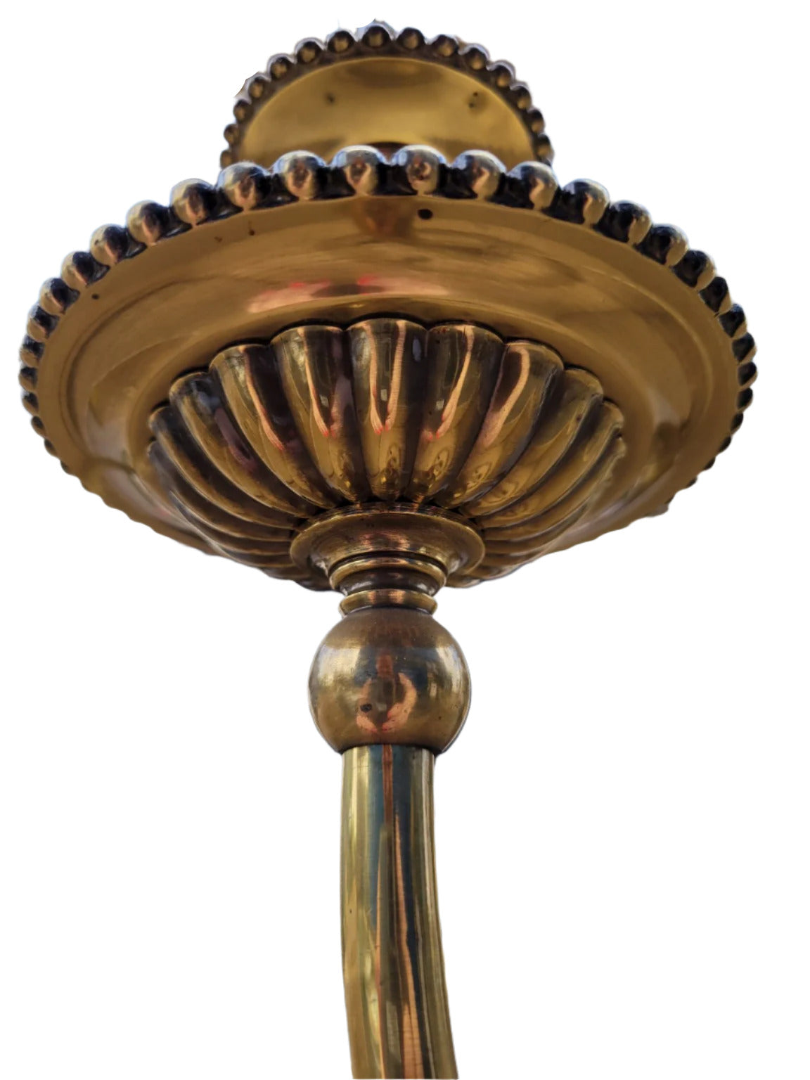 Oversized Vintage Solid Brass 18-Light Chandelier – 42" Diameter