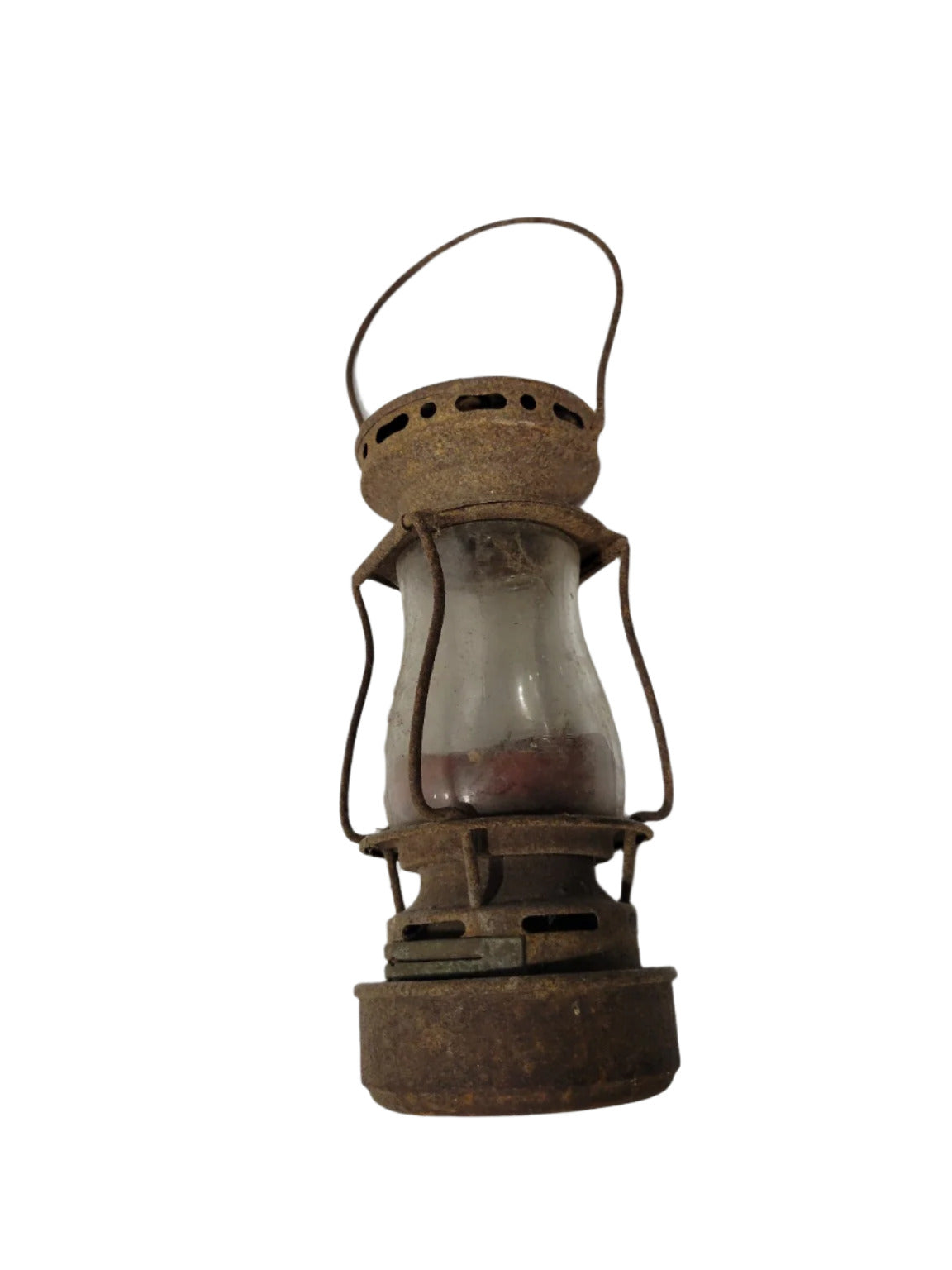 Antique Dietz Oil Lantern with Globe – 7 ½" Tall