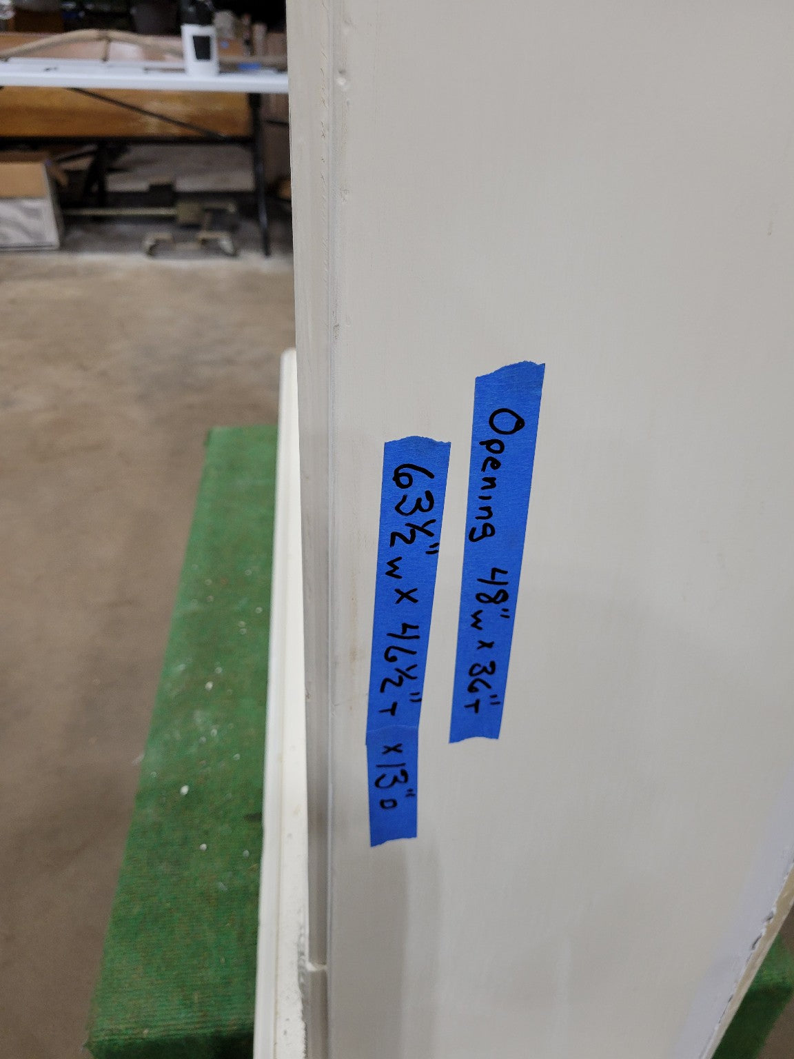 Antique Painted Fireplace Mantel with Decorative Carvings