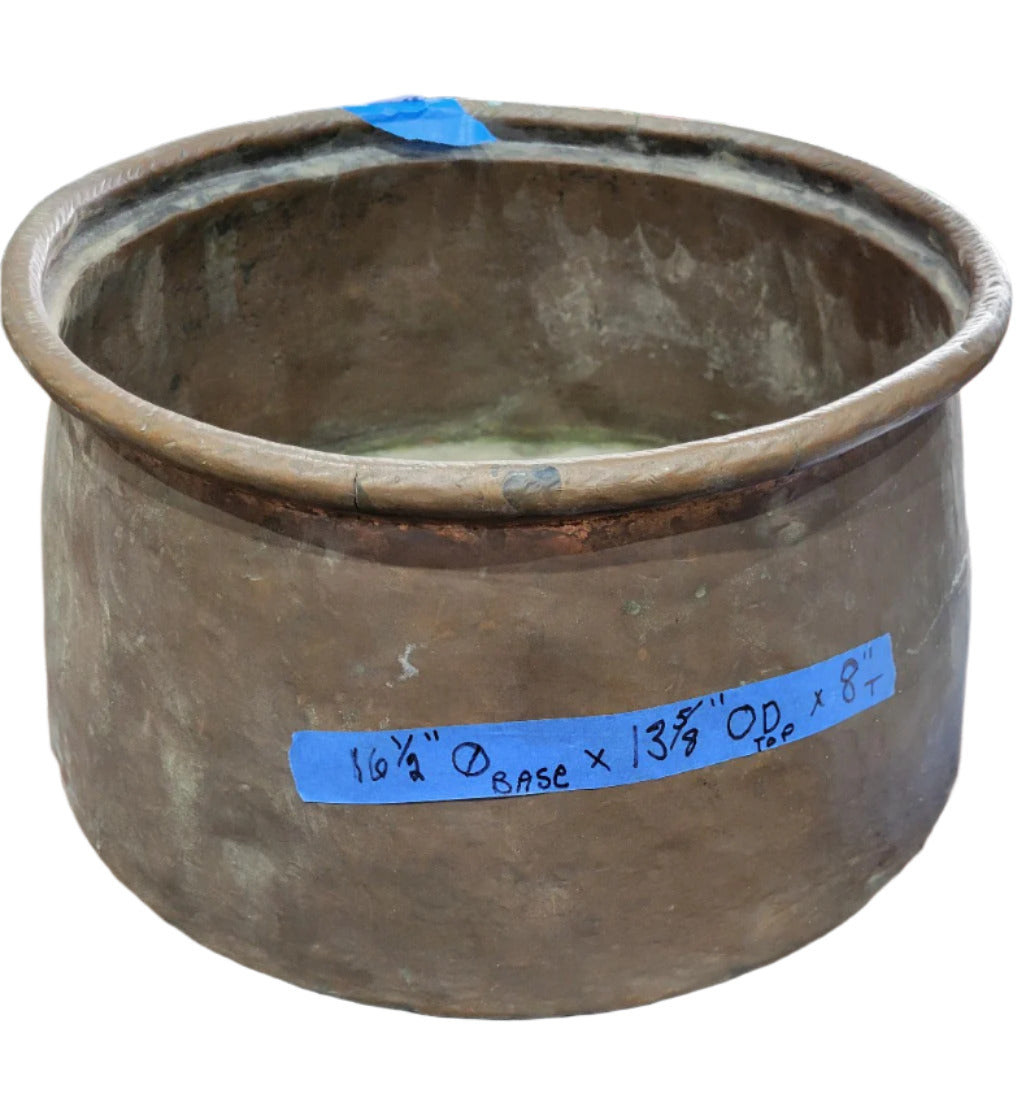 Antique Hand-Hammered Copper Pot