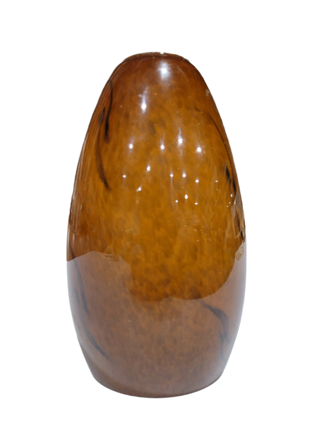 Contemporary Brown Swirl Glass Pendant Light Shade – Cased Glass