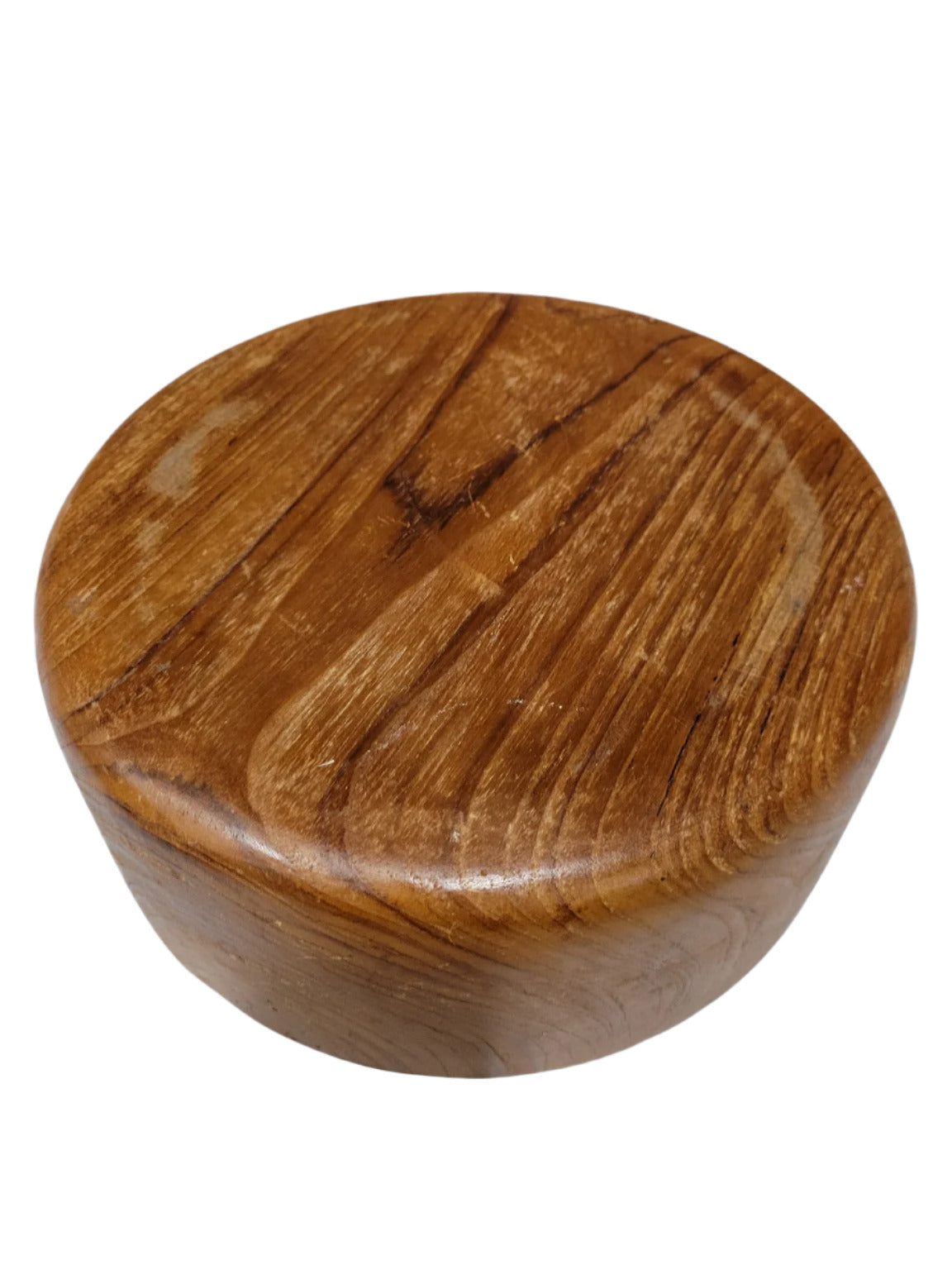 Hand-Turned Mid-Century Teak Bowl – 9 ⅞" Diameter