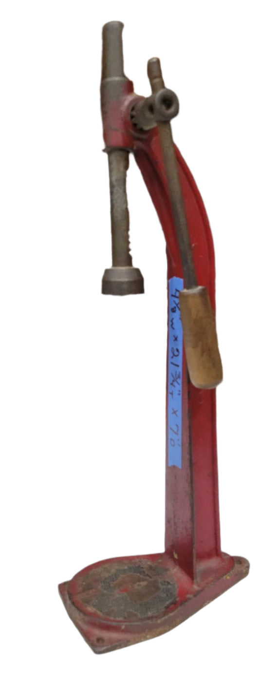 Vintage BIG BEN Cast Iron Bottle Capper – Red with Wood Handle