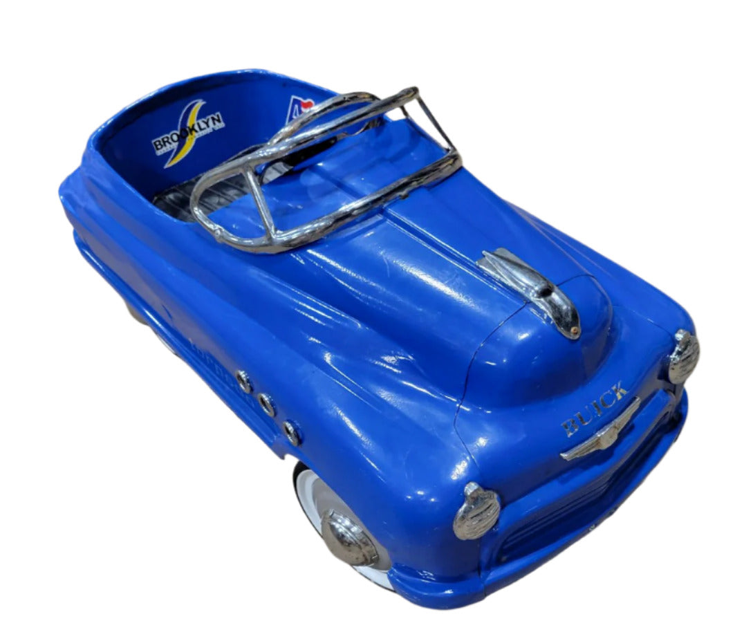 Restored 1950s Blue Buick Torpedo Pedal Car – Ameri-Flag Repro
