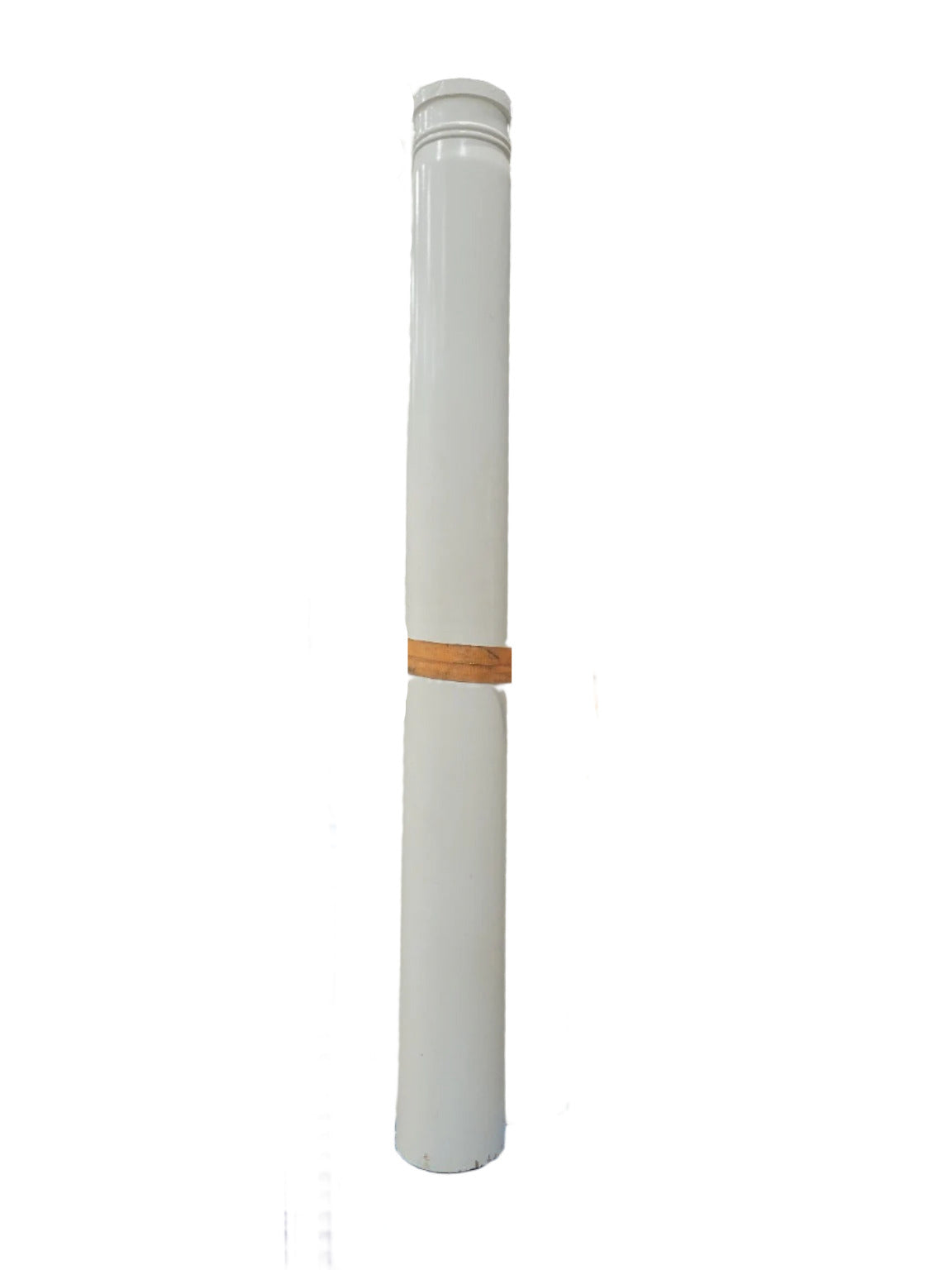 Painted Foam & Wood Architectural Column with Base Plate and Plinth
