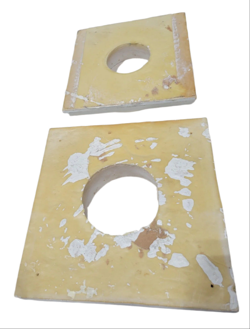 Painted Foam & Wood Architectural Column with Base Plate and Plinth