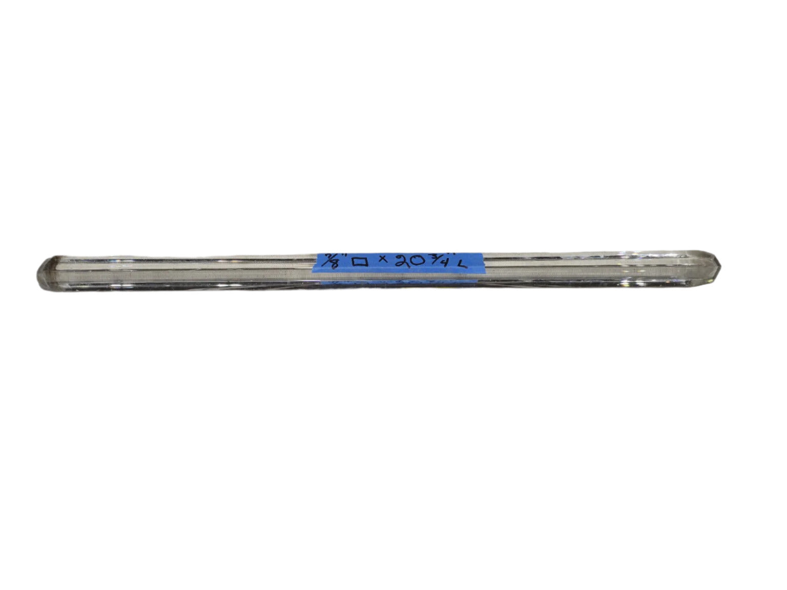 Clear Glass Towel Bar Rod – ⅞" Ø x 20 ¾" L