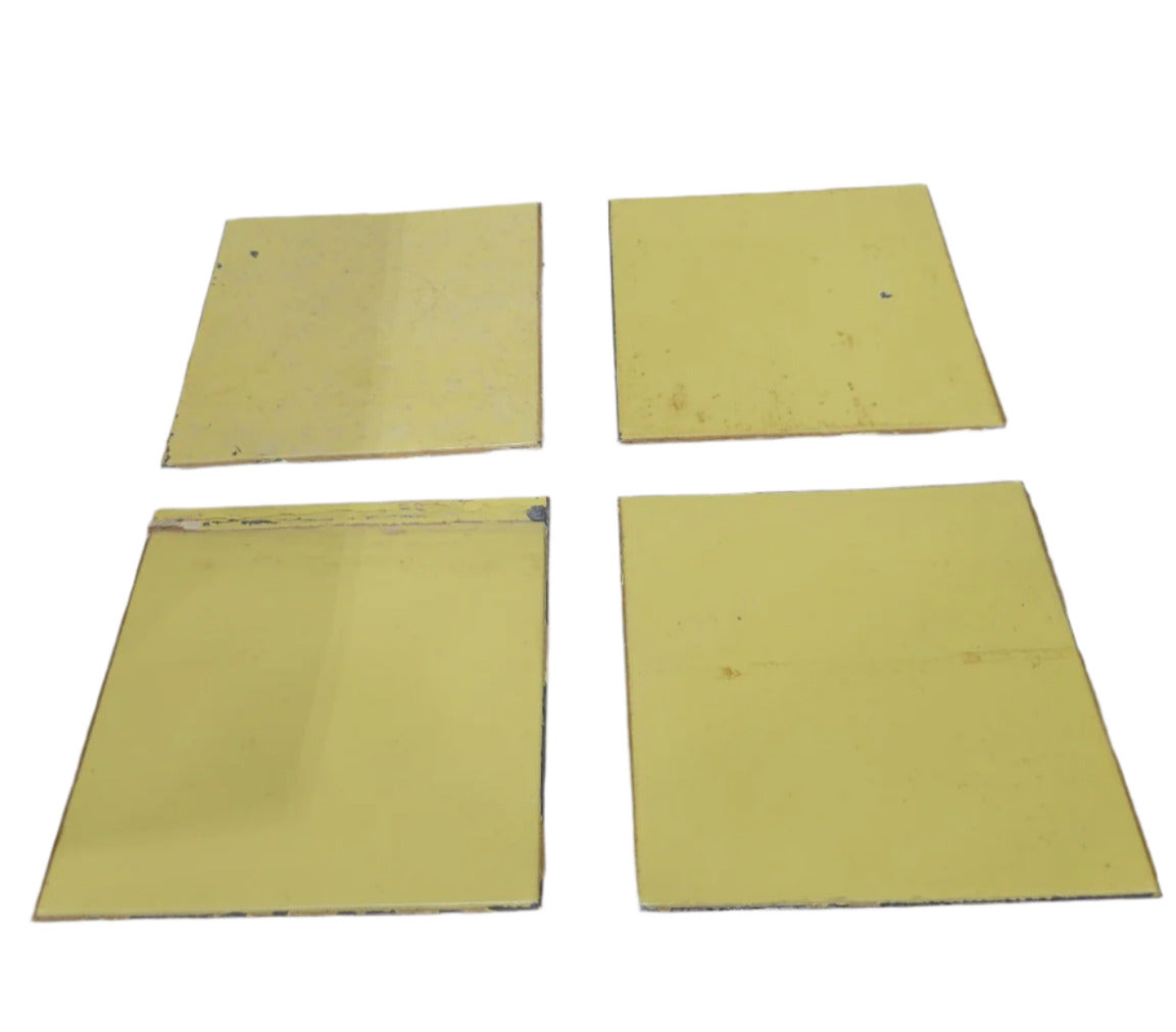 Vintage Yellow Metal Wall Tiles – 5" Square (Approx. 350 pcs  60 sq ft)