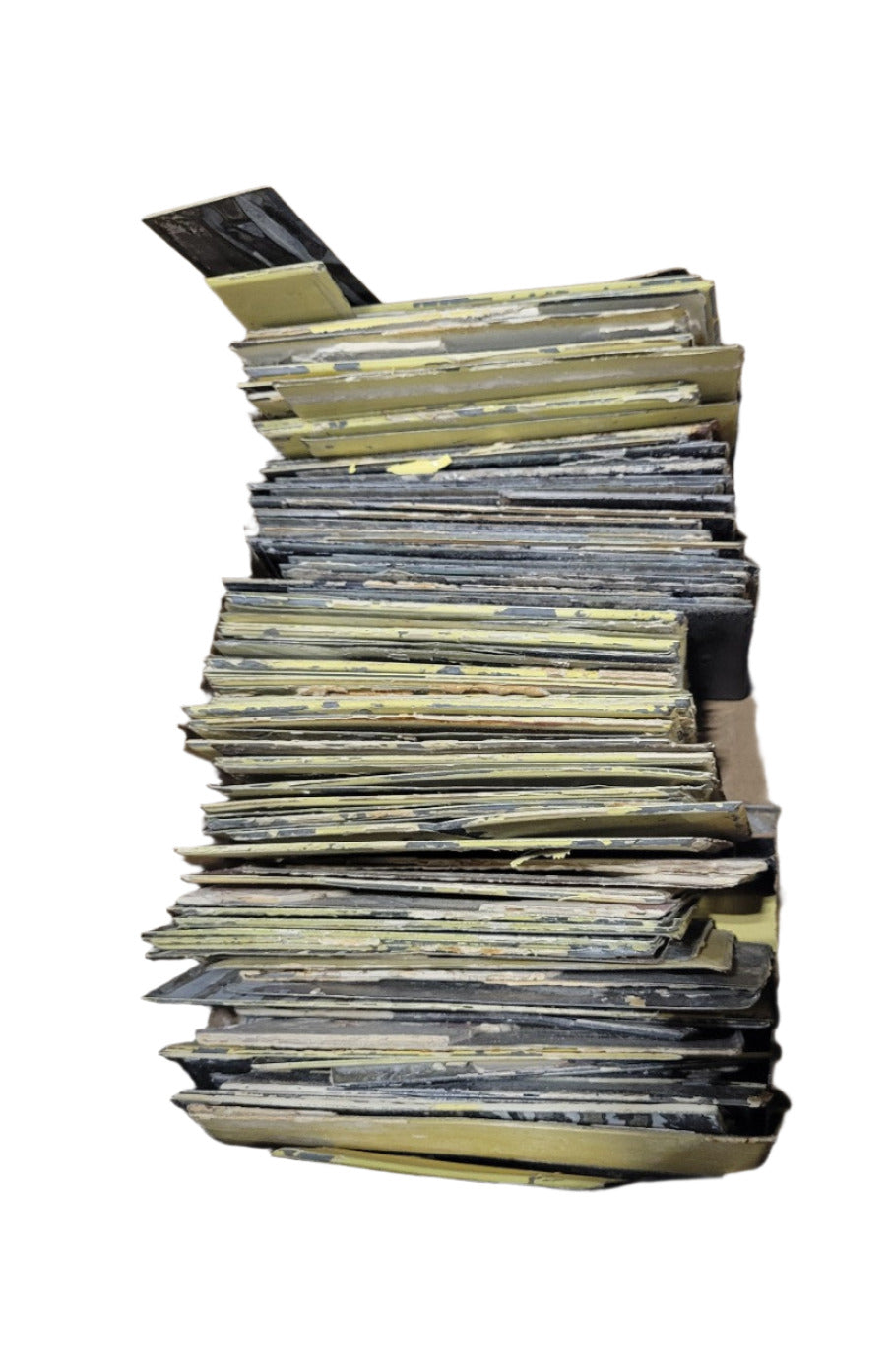 Vintage Yellow Metal Wall Tiles – 5" Square (Approx. 350 pcs  60 sq ft)