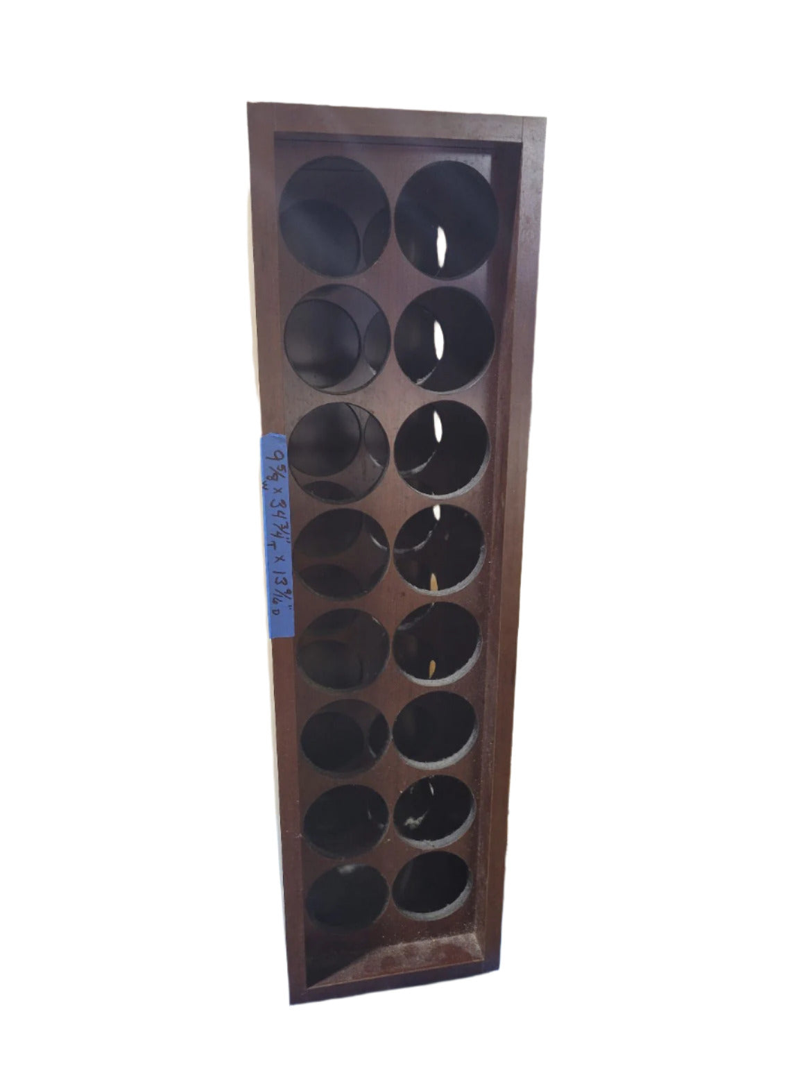 Tall Vertical Wood Wine Rack Cabinet – 15 Bottle Capacity, Vertical or Horizontal Mount