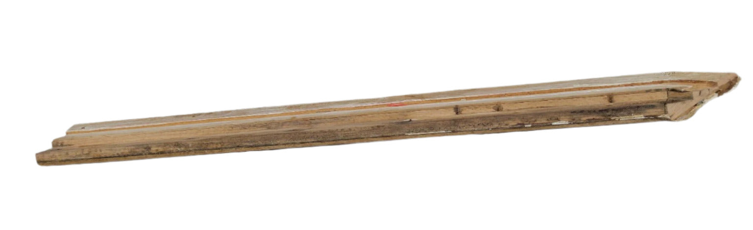 Reclaimed Oak Bar Rail Molding – 52" Bullnose Edge Trim