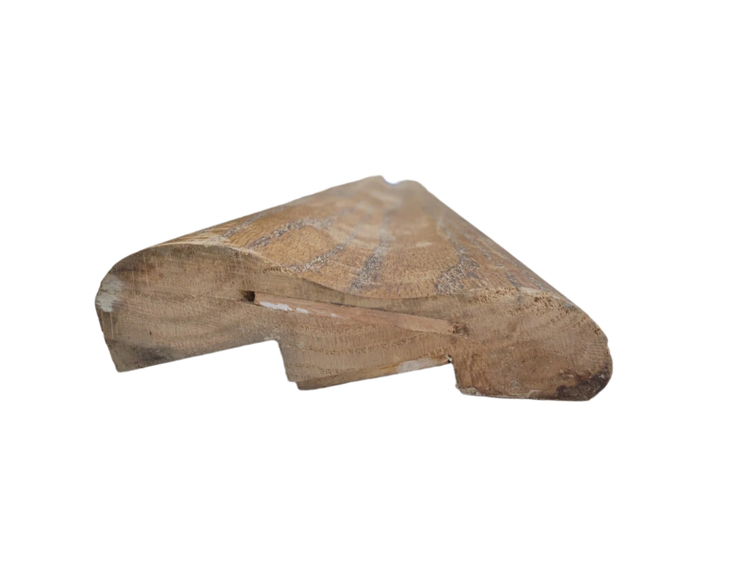 Reclaimed Oak Bar Rail Molding – 52" Bullnose Edge Trim