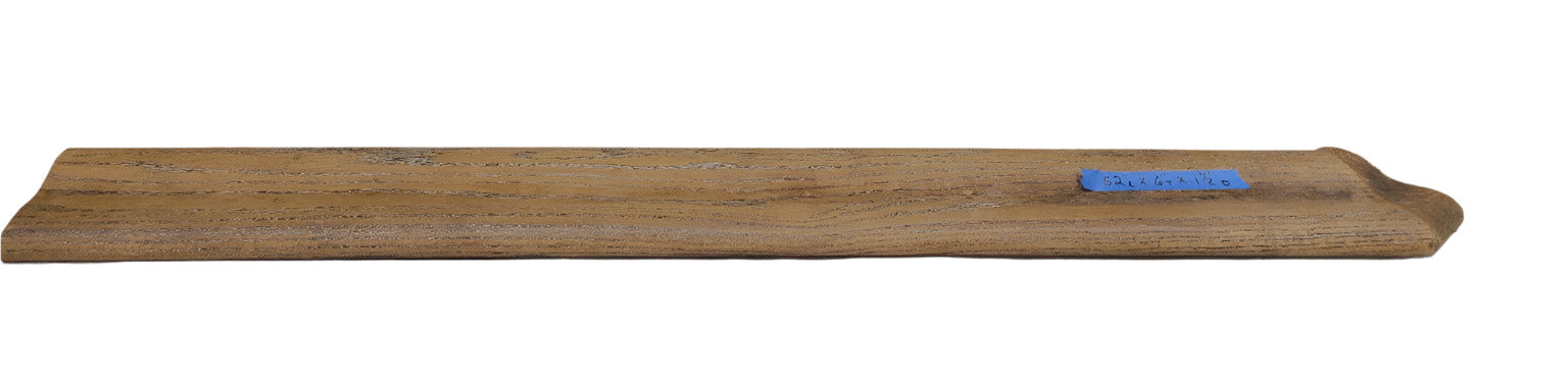 Reclaimed Oak Bar Rail Molding – 52" Bullnose Edge Trim