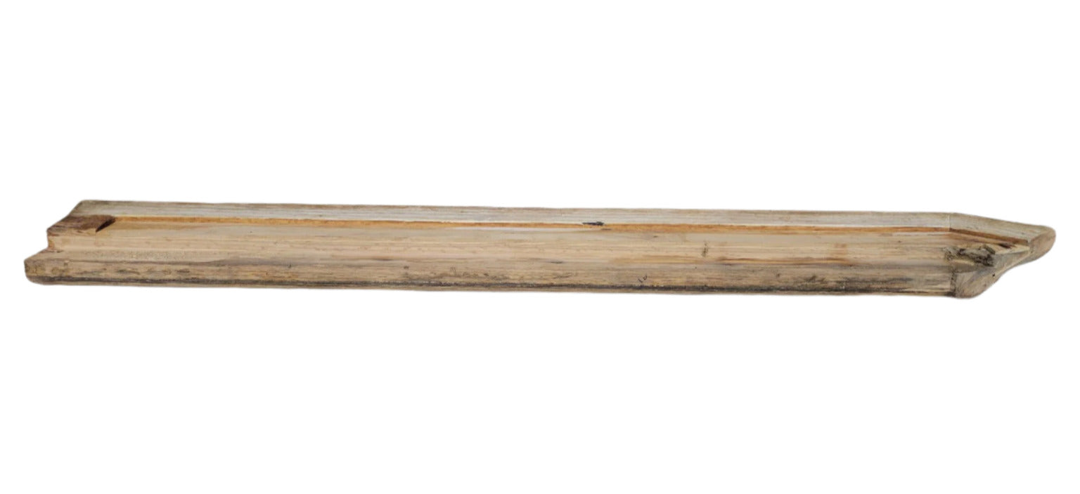 Reclaimed Oak Bar Rail Molding – 44" Bullnose Edge Trim