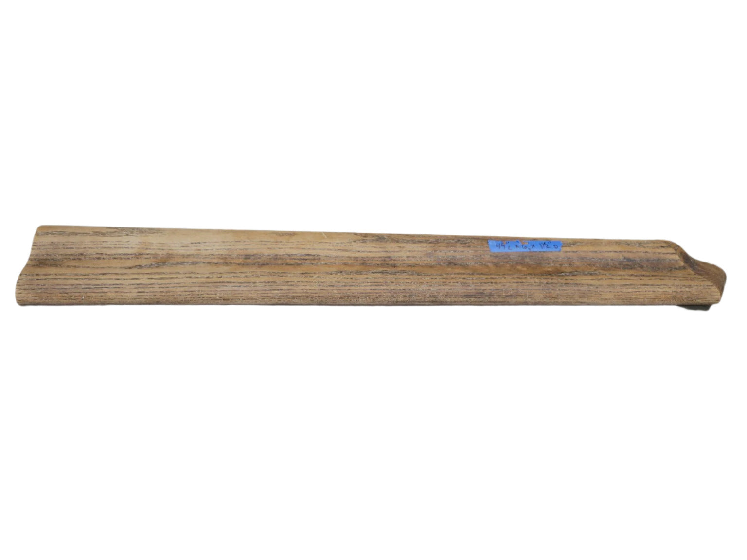 Reclaimed Oak Bar Rail Molding – 44" Bullnose Edge Trim