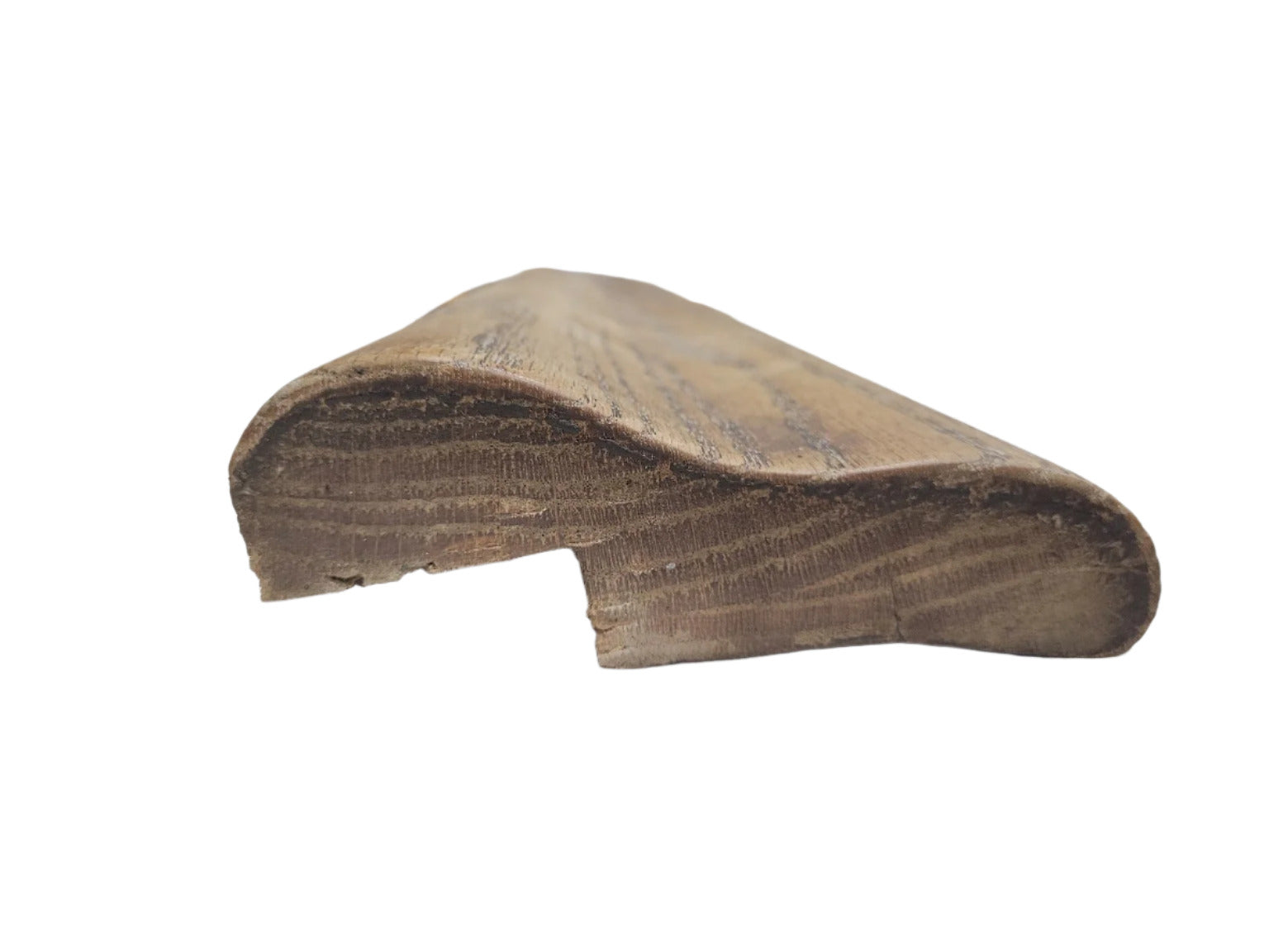 Reclaimed Oak Bar Rail Molding – 44" Bullnose Edge Trim
